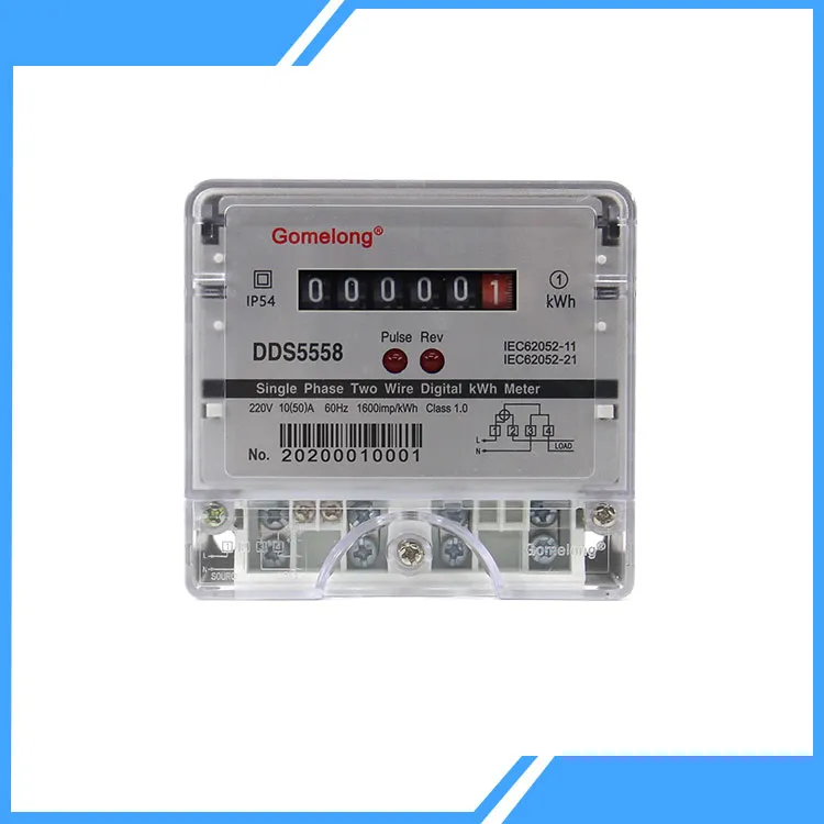 Apa karakteristik meter energi elektronik-fase tunggal sing tunggal?