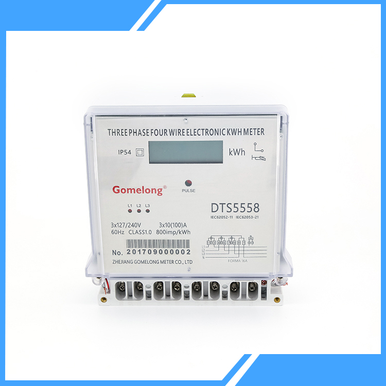 Kwh Meter DTSD5558 Three Phase LCD Digital karo CT